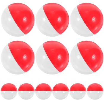50шт. Капсули за вендинг машини, Празни пластмасови топки за бонбони, оцветени кръгли капсули, пластмасови капсули за дъвчене на дъвка, червени, бели