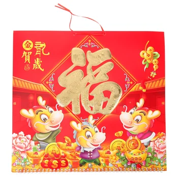 Сладък cartoony Традиционния Ежедневен календар В китайски стил, Окачен календар, Домашен Месечен календар, Коледа интериор