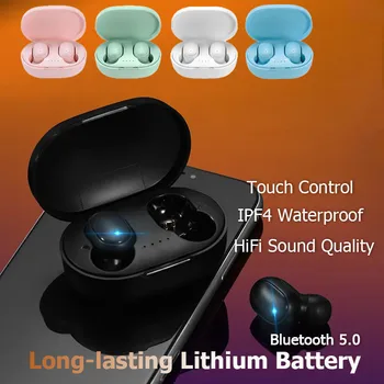 Безжична Bluetooth слушалка A6S TWS Безжични слушалки Спортен разговор Музикални слушалки Слушалки с микрофон за смартфони