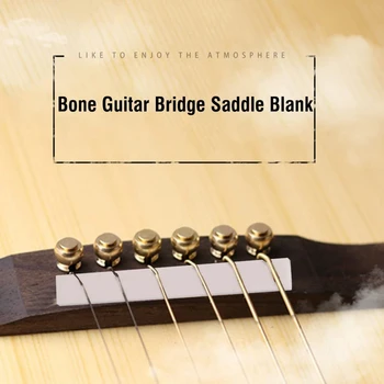 10ШТ Костяных китара струнни заготовки за моста седло за класическа акустична китара, Мандолина Банджо хавайска китара, ръчно изработени направи си САМ