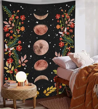 Гоблен за европейския и американския домашен интериор, артистична декоративна тъкан, Подвесная плат с преговарящите, Гоблен с фазите на Луната