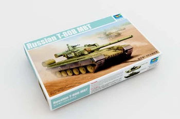 Тромпетист 05565 1/35 Руски основен боен танк Т-80Б Пластмасов модел Military TH05528