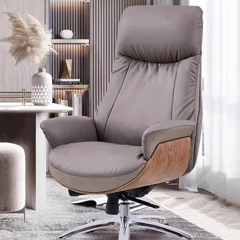 Удобно дизайнерски стол за педикюр, Коса стол за ръководител на Nordic, луксозно кресло за съвременния офис, мебели за кино Silla Nordica