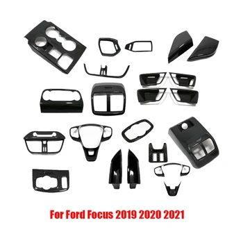 За Ford Focus 2019-2021 ABS мат Аксесоари за интериора на вратата Подлакътник Бутон за Вдигане на Прозорец премина панел на Кутията отдушник покритие
