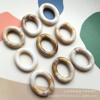 5шт японското овално петно кух пръстен овална рамка за окачване от смола аксесоари обеци ръчно изработени САМ на едро