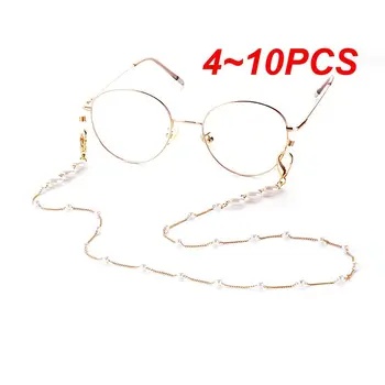 4 ~ 10ШТ Верига за маски за жените, на шийката на колан, въже, Перлена сърцето, най-Новите модни вериги за точки, Кристални въжета за слънчеви очила