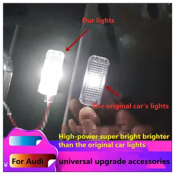 Подходящ за Audi A3 A4 A5 A6 A7 A8 Q3 Q5 универсални аксесоари за обновяване на супер ярък led фенер за краката осветление на вратите осветление лампа