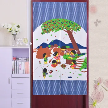 Висок Клас класически Cartoony Детски Завеса за стаята декорация на Фън шуй в японски стил