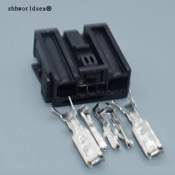 shhworldsea 5-пинов автоматично пластмасов конектор кабели кабели незапечатанный кабелен конектор 1379217-1