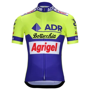ЛАЗЕРНО рязане на ADR AGRIGEL BOTTECCHIA TEAM, САМО на ретро класика, мъжка велосипедна фланелка с къс ръкав, велосипедна облекло Ropa Ciclismo