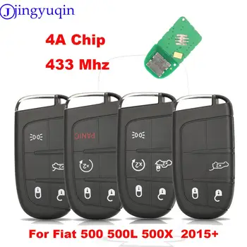 jingyuqin Дистанционно Автомобилен Ключ за Fiat 500 500L 500X 2016 2017 2018 2019 Smart Fob Control 433 Mhz 4A Чип SIP22