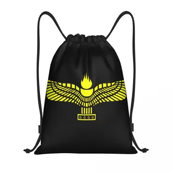 Раница с логото на Арамейски хартата на съвсем малък, спортна спортна чанта за жени, мъжки чанти, за пазаруване Suryoyo