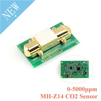 МЗ-Z14 Инфрачервен Модул Сензор CO2 MH-Z14A MQ135 Сензор за Въглероден Двуокис, За да CO2 Монитор 0-5000ppm MH Z14A Сериен Точков PWM