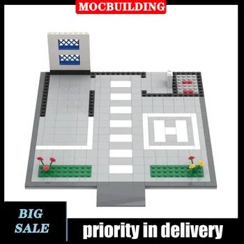 MOC City Building Полицейски участък Модел градивен елемент в събирането на Пътна колекция на Серия играчки Подаръци