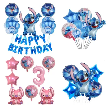 1 комплект Disney ' s Lilo & Stitch Балон Birthday Party Decoration Аниме 