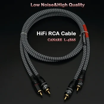 Двойка професионални аудиокабелей CANARE RCA 0,3 m-5 m за усилвател Hi-Fi, предусилителя, усилвател за слушалки, КПР