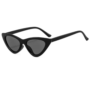 Нови слънчеви очила Модерен европейски и американски слънчеви очила с кошачьим око Модни триъгълни слънчеви очила Лека и удобна визуална яснота