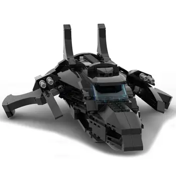 Черен модел на кораб от набор Movie Building Играчки за събиране 288 бр. MOC