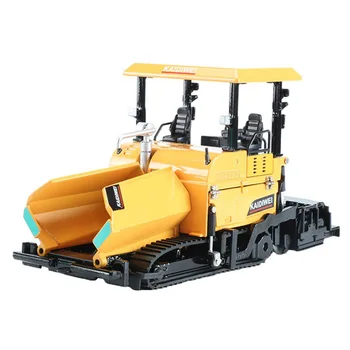 Molded под налягане асфальтоукладочная машина за полагане на асфалт, строителен камион на магистрала 1: 40, модел инженеринг на превозното средство, бижута, детски играчки, жълт