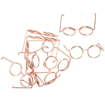 10 бр. Миниатюрни играчки, очила, подпори за слънчеви очила в метални рамки, очила за обличане, Очила за деца