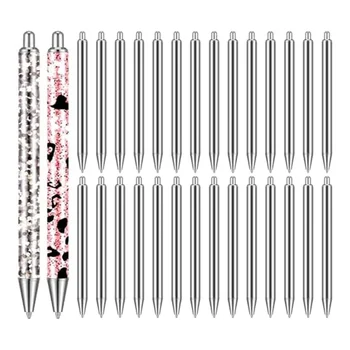 30 БР Заготовки за дръжки от неръждаема стомана за блестящи химикалки 