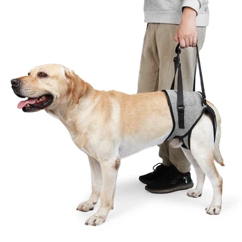 За по-големите домашни кучета Мека регулируема опора за задните крака на кучето при травми на ставите при възрастните инвалиди, перевязь за задните крака на кучето, шлейка за повдигане на кучета