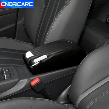 Автомобилни аксесоари от въглеродни влакна цвят на Централната конзола Подлакътник на Скоростната Лента Рамка накладки за Audi Q2 2018-2022 Стикери за интериора