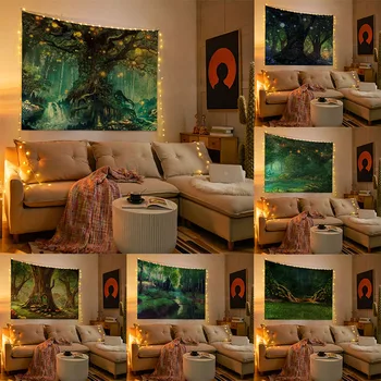 Гоблен Горска Фантазия, декорация на дома, интериор за дневната, Подвесная фонова плат