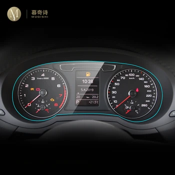 За Audi Q3 F3 8U 2012-2018 Екран с централно управление, интериора на колата, който е защитен от надраскване, прозрачен защитен филм от TPU, филм за GPS-навигатор