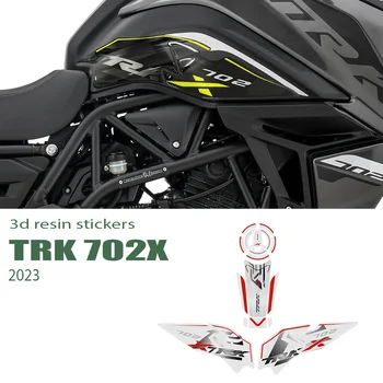 За Benelli TRK 702X 2023-Аксесоари За мотоциклети Trk702x 3D Гел Стикер От Епоксидна Смола Комплект за Защита на Резервоара