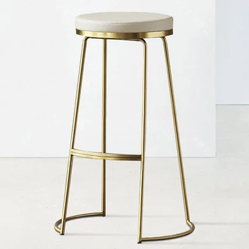Бар столове от ковано желязо в стила на постмодерното за кухненски мебели Проста рецепцията на хотела Висок бар стол Nordic Creative Home Bar Chair