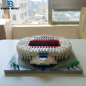 ИЗВЕСТНИЯТ модел на футболен стадион в парижки стил Micro Mini Diamond Block Kit за възрастни Съберете футболно игрище, набор от тухли, играчките-пъзел