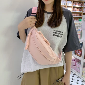 Градинска поясная чанта в стил хип-хоп, поясная чанта унисекс, холщовая поясная чанта и чанта за телефон, ежедневни чанти през рамо, нагрудная женствена чанта за рамо