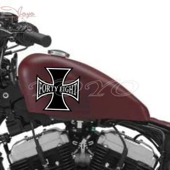 Кръстосана Стикер Стикери Обтекател на Етикети На Горивния Резервоар Винил За Harley Sportster XL1200X 48