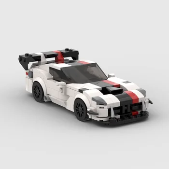 MOC-99183 Състезателни спортен автомобил Dodge Viper, Шампион на скоростта, състезател, градивни елементи, Тухлени творчески гаражни играчки за момчета