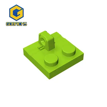 Gobricks 10ШТ Тухлена шарнирная плоча 2 x 2 фиксатор с 1 пръст отгоре е съвместима с детски играчки lego 92582 