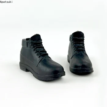 1/6 Черна модни стоп-моушън обувки за момче Кен, куклени ежедневни обувки за един човек Барби, аксесоари за кукла принц Кен, детски играчки със собствените си ръце