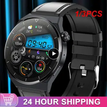 1/3ШТ Нов часовник GT3 Smart Watch Мъжки NFC Водоустойчиви Спортни Фитнес-тракери Покана Smartwatch Man за Android