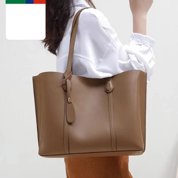 2023 Ново записване, Дамски Модни чанти-тоут от Изкуствена Кожа с Голям капацитет, Есенно-зимни чанти през рамо Q565