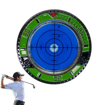 Четец на зелен склон за голф маркер за топки за голф с нивото и высокоточным пузырьковым ниво в стила на покер чипове, Аксесоари за голф, за мъже