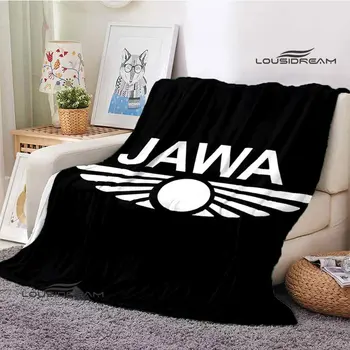 Одеяло с логото на мотоциклет Jawa, топло одеяло, фланелевое одеало, одеала за пикник, одеало с аниме