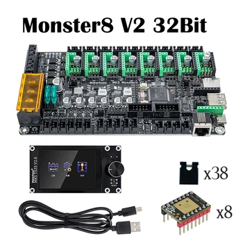 Makerbase MKS Monster8 V2 32-Битова Такса за Управление С Докосване на Екрана TS35 TFT TMC2209 за 3D-принтер Voron VS Spider 