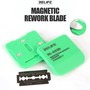 RELIFE RL-023B Многофункционално магнитно всасывающее запояване нож за разглобяване и екрани, мобилни телефони, инструменти за премахване на лепило ЗЗД