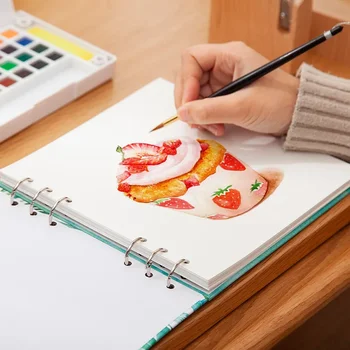 Откъсване листа 300 г Скица Ръчно рисувани Квадратна Олово Хартия За Рисуване Художествена Акварел Книгата Аксесоари Цветен Подвижна Бланка