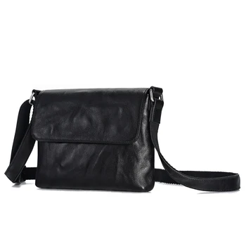 Мъжки малка чанта от кожа растително дъбени, проста кожена чанта през рамо, мъжка чанта през рамо, кожена чанта през рамо