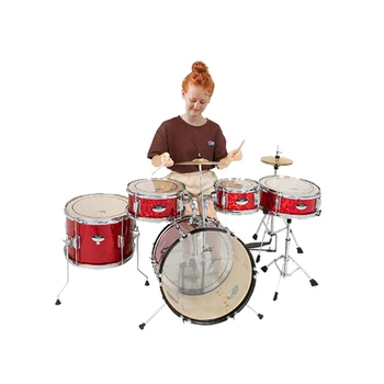 16-инчовата 5-барабанная инсталиране на Ударни Инструменти Бас китара Tom Snare Външен барабан За деца Начинаещи Домашни музикални забавления за възрастни