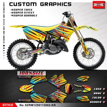 Комплект стикери за велосипед с графика Кунг-фу за Suzuki RM125 RM250 2001-2012, SZRM1250112002-KR